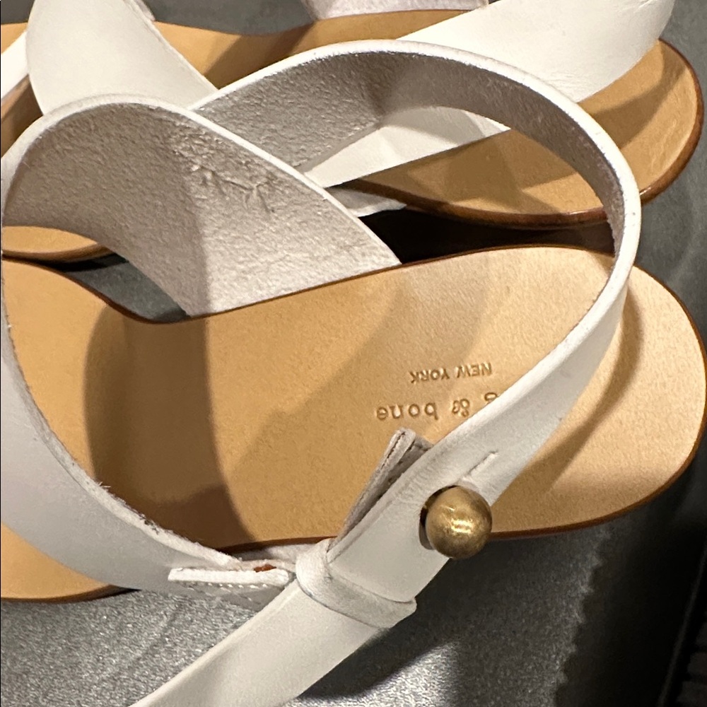 rag & bone White Sandals. - Picture 2 of 6